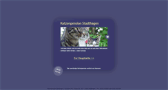 Desktop Screenshot of katzenpension-stadthagen.de